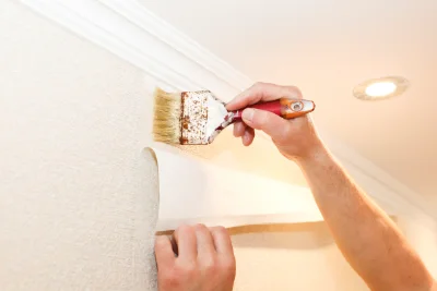 Pose de papier peint à Châtelus — revêtements muraux et toiles de verre